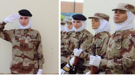 沙特妇女参加军事