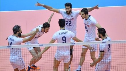 2019年世界杯男排；伊朗国家排球队战胜阿根廷队