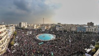 テヘラン市民による暴徒らの暴力行為を非難する抗議行進