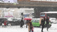 テヘランに初雪