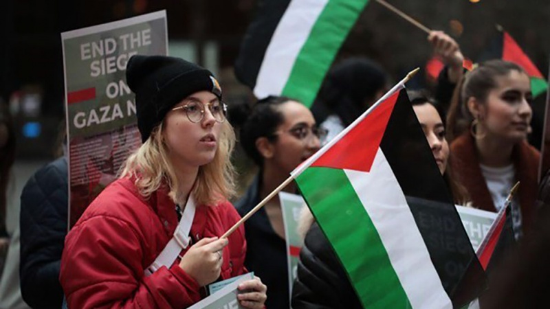 demo pro-Palestina di AS
