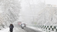テヘランに初雪
