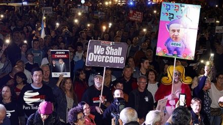 Ишғолий сарзаминларда минглаб одамлар Натаняҳунинг коррупциясига қарши намойиш ўтказишмоқда