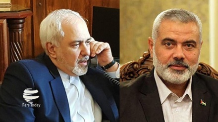 Kepada Haniyah, Zarif Tekankan Iran tetap Bersama Rakyat Palestina