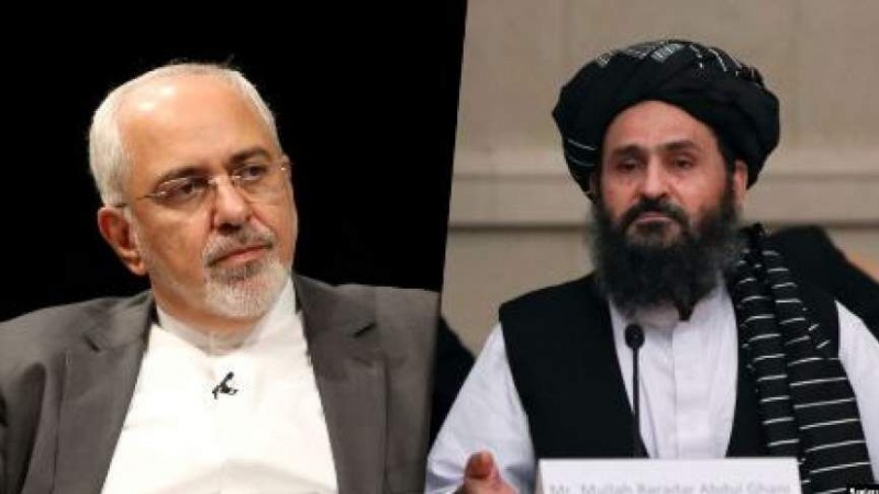 Zarif se reúne con jefe de la oficina política de los Talibanes