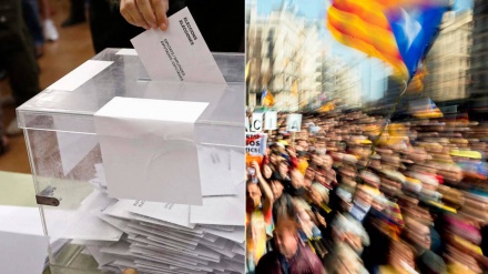 Miles de catalanes protestan en la víspera de elecciones en España+Video