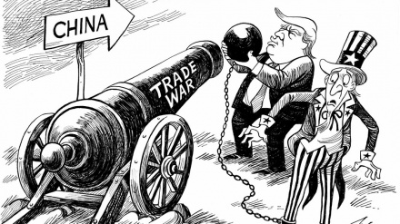 漫画：中美贸易战争