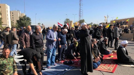 Ҳамлаи ироқиҳои хашмгин ба сафорати Амрико (видео)