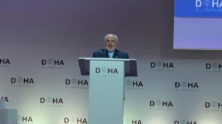 سخنرانی وزیر امور خارجه ایران در نشست دوحه
