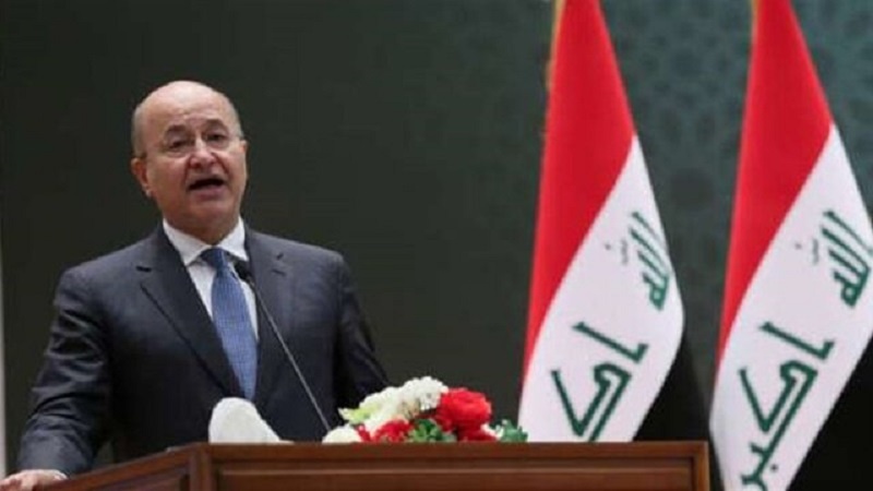 تاکید رئیس جمهور عراق بر مقابله با فتنه انگیزی دشمنان 