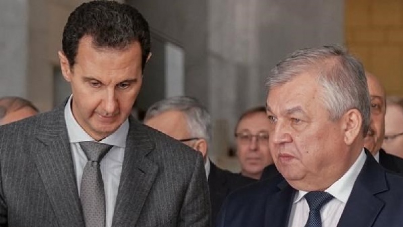 گفت‌وگوی هیأت عالی‌رتبه روسیه با بشار اسد در دمشق