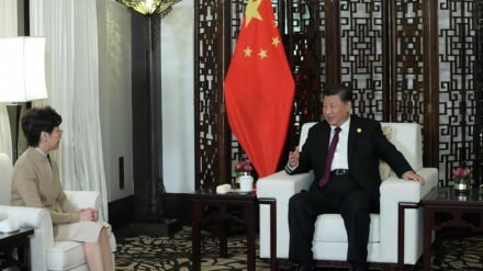 林郑与习近平会见