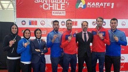 KARATE1プレミアリーグ・パリ大会で、イラン代表チームが総合3位