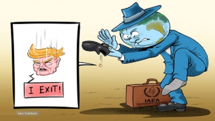 کاریکاتور ترامپ، ریگیست که به پای جهان!