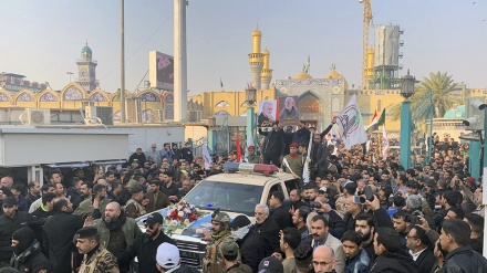 Ироқда шаҳид генерал Қосим Сулаймоний билан видолашиш маросими бўлиб ўтди (фотожамланма)