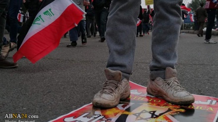 Protesta e miliona qytetarëve irakianë kundër regjimit terrorist të Amerikës (3)