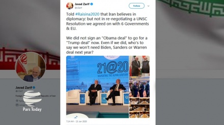 ظریف؛ ایران به مذاکره مجدد باور ندارد