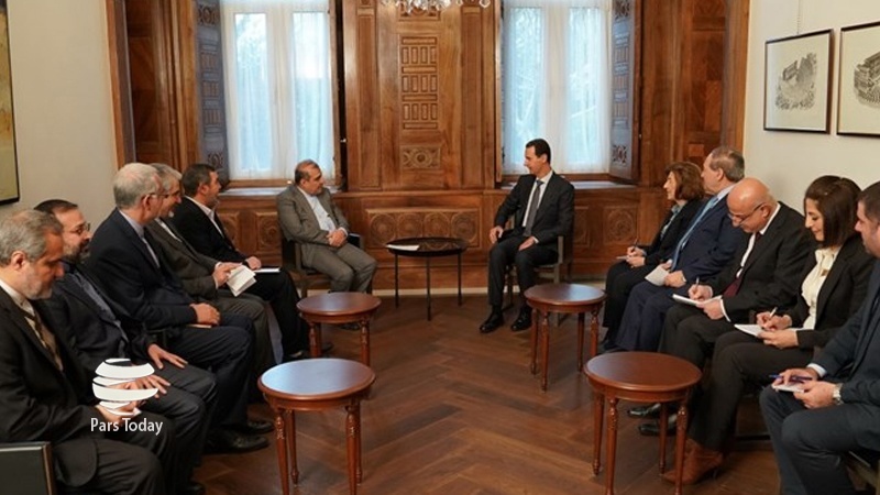 دیدار دستیار وزیر امور خارجه ایران با بشار اسد
