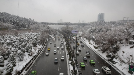 Hari ini, Salju Lebat Mengguyur Kota Tehran (1)