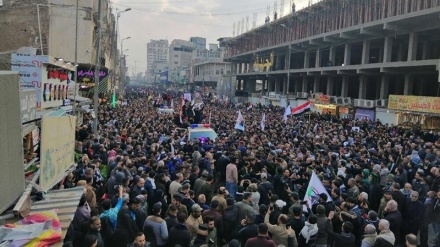 Şəhid qeneral Suleymani təşi mərasim Kazemeyn şəhrədə təşkil bə.