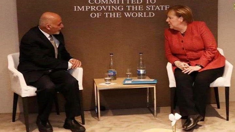 دیدار رئیس جمهوری افغانستان با صدر اعظم آلمان
