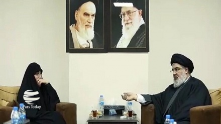 Zainab Soleimani Bertemu Sekjen Hizbullah di Lebanon