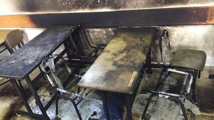 Pemukim Zionis Bakar Sebuah Ruang Kelas di Sekolah Palestina