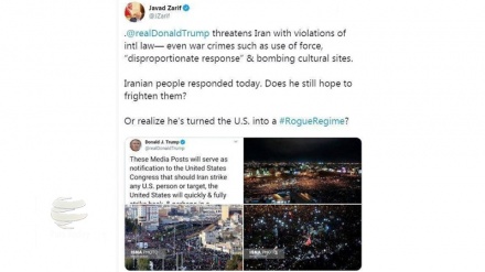 扎里夫：特朗普的威胁不会使伊朗人民惧怕