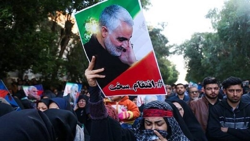 حضور پرشور مردم ایران در تهران برای تشییع پیکر شهید سپهبد سلیمانی