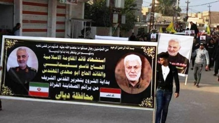 イラクで、米によるソレイマーニー司令官暗殺を非難するデモ行進が実施