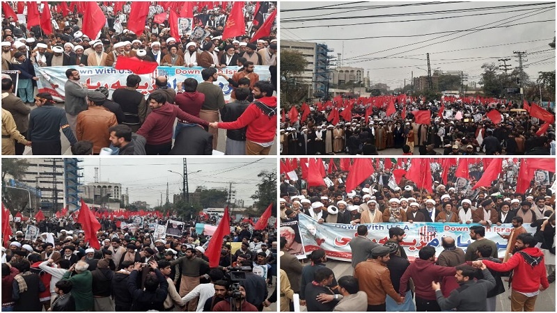 تظاهرات ضدآمریکایی در ایالت پنجاب پاکستان