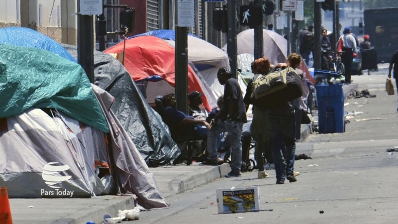 افزایش شمار بی‌خانمان‌ها در ایالت کالیفرنیا آمریکا