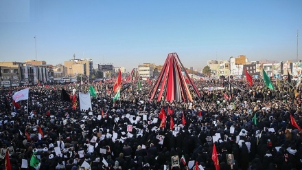 مراسم باشکوه تشییع پیکر شهید سلیمانی و همرزمانش، وداعی همراه با پیام های جهانی