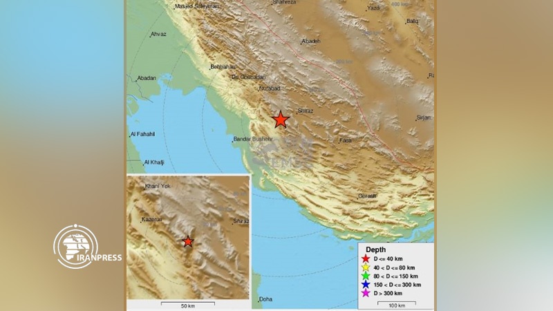 وقوع زمین لرزه پنج و چهار دهم ریشتری در جنوب ایران