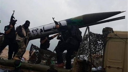 哈马斯在加沙地带进行导弹试验