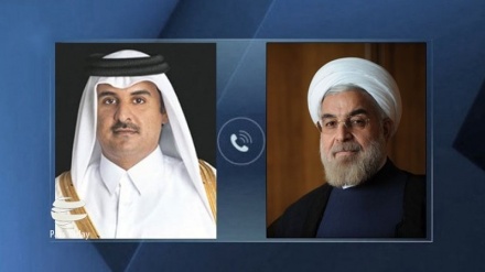 鲁哈尼与卡塔尔埃米尔通电话：加强地区稳定与安全对伊朗至关重要