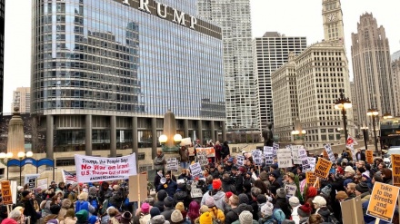 Wamarekani waandamana kulaani uchu wa vita wa utawala wa Trump