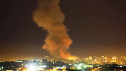 ग़ज़्ज़ा पर इस्राईली सेना का हवाई हमला