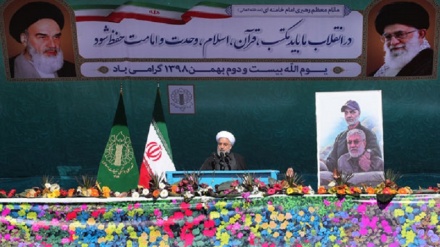 روحانی: ایران با وجود توطئه‌های دشمنان به مسیر پیشرفت خود ادامه می‌دهد