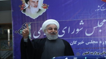 رییس جمهوری اسلامی ایران رای خود را به صندوق انداخت