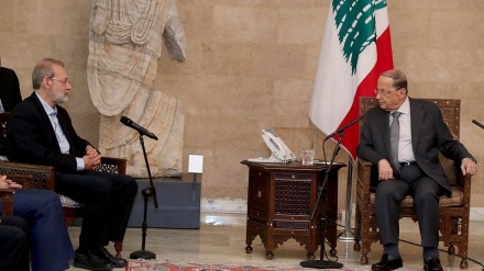 イラン国会議長が、レバノンの大統領および国会議長らと協議