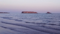 ペルシャ湾に浮かぶゲシュム島