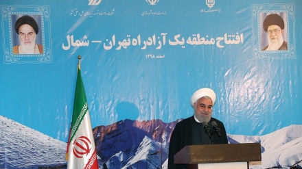 Ruhani: gadaganlyklar Tehran-demirgazyk şaýolunyň bejerilmegine täsir galdyryp başaran däldir