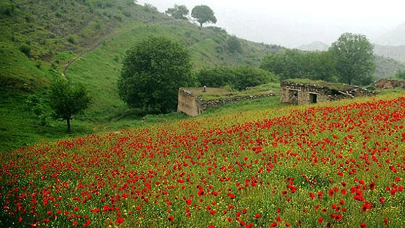 阿塞拜疆省北部的黑山（Arasbaran）地区