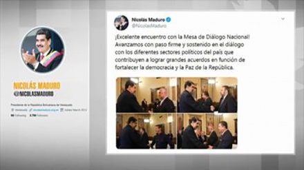 Maduro y la oposición se reúnen en la Mesa de Diálogo Nacional