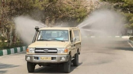 הצבא האיראני מבצע תרגיל  של הגנה ביולוגית