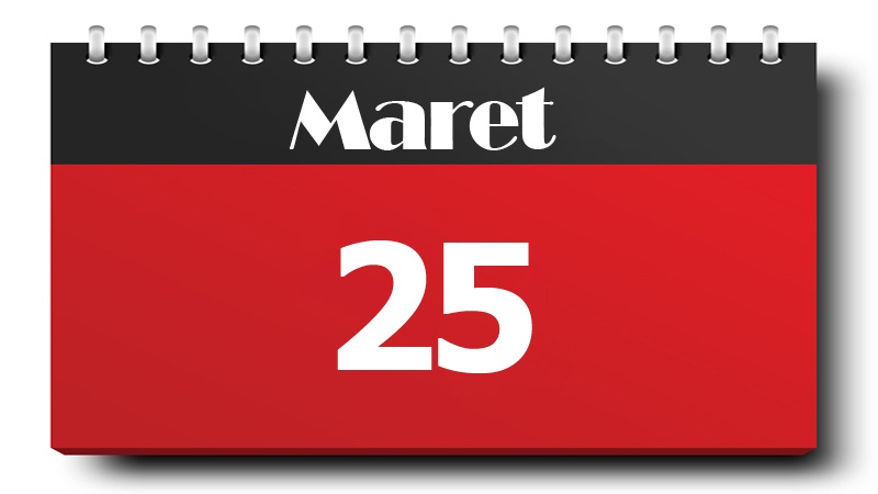 Lintasan Sejarah 25 Maret 2020