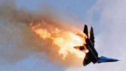 لحظه سقوط جنگنده روسیه در سیبری