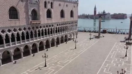 Карантин вақтида бушаб қолган Венеция (видео) 