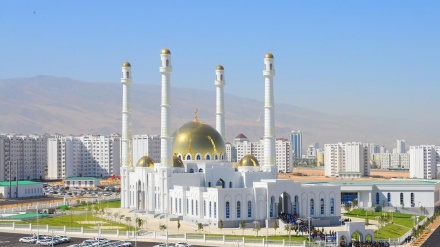  افتتاح مسجدمرکزی عشق آباد با حضور رئیس جمهور ترکمنستان